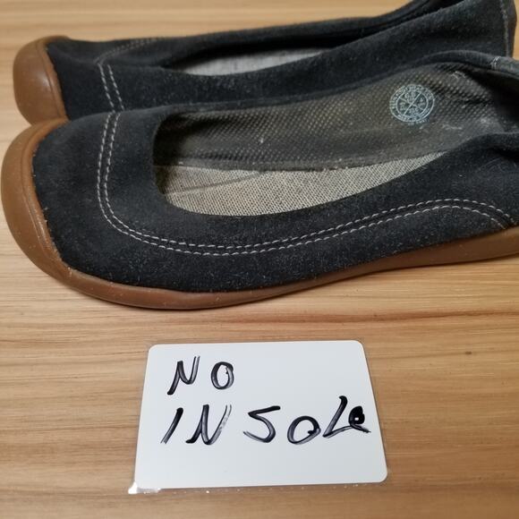 Keen Women's Size 6.5 Sienna Ballet Flats Black Suede Casual Comfort Shoes - Picture 10 of 12
